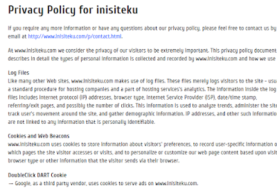 membuat dan memasang privacy policy untuk blogger