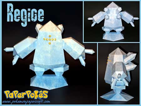 Pokemon Regice Papercraft