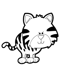 Cute Tiger Cat Coloring Pages Images