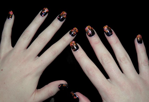 GLITTER RHINESTONE NAILS 2