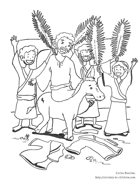 Palm Sunday Coloring Pages On Rode Coloring Pages