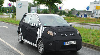 2012 Kia’s new supermini Picanto spy photos