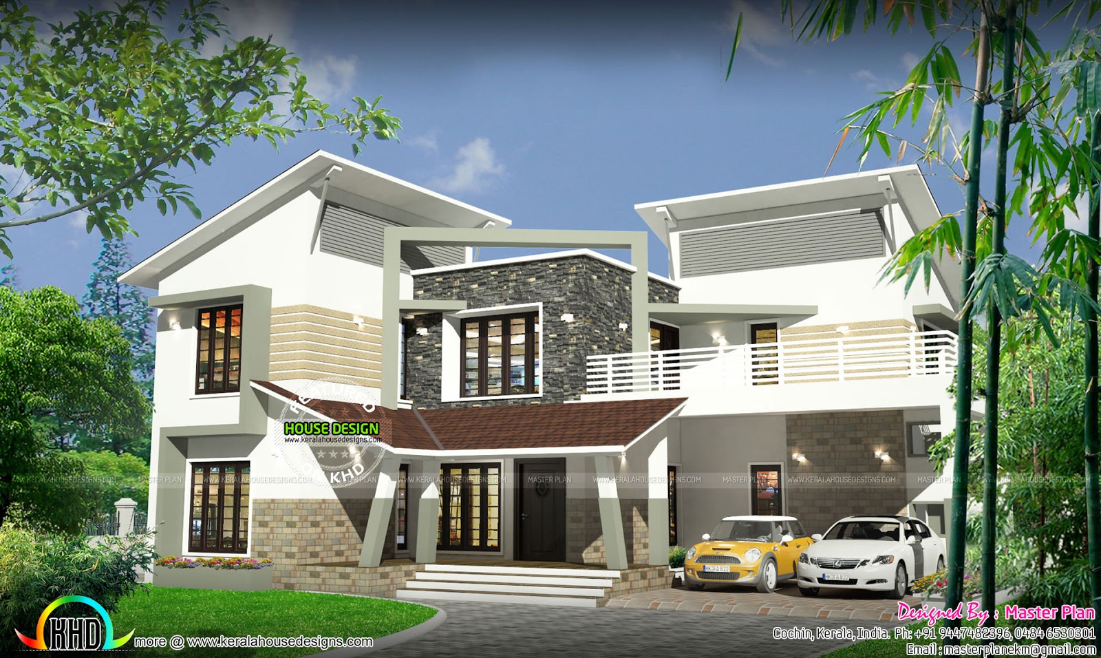  50 Lakhs  contemporary home  Kerala home  design and floor 