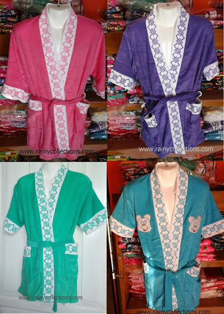 aneka handuk kimono warna untuk dewasa dan anak-anak