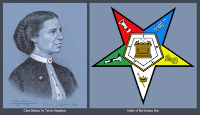 Clara Barton. Founder of the American Red Cross. Order of the Eastern Star. by Travis Simpkins