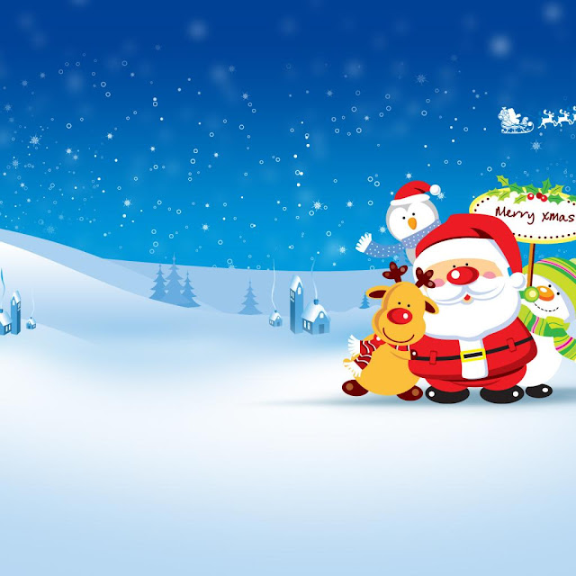 santa claus ipad wallpaper 09