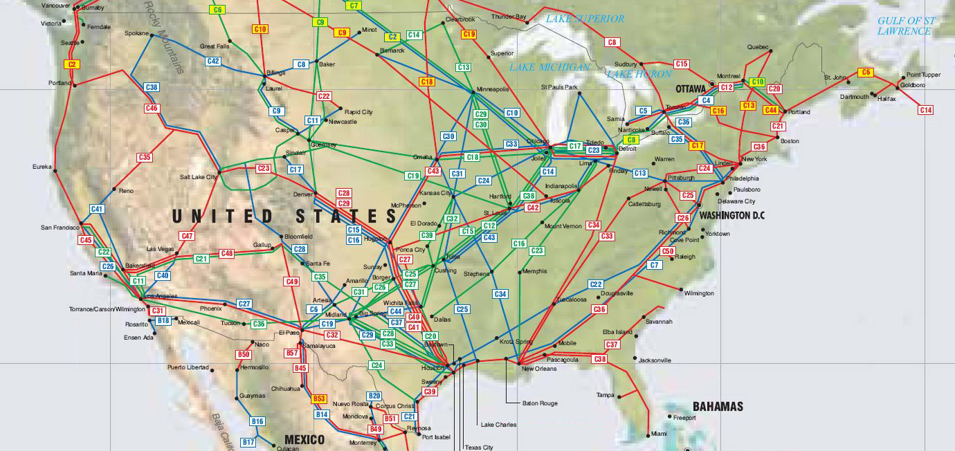 united states pipelines map