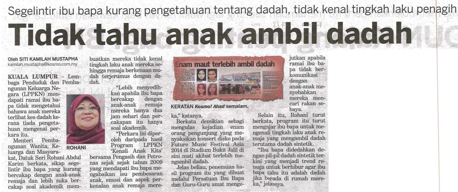 Surat Akhbar Mengenai Kemasyarakatan