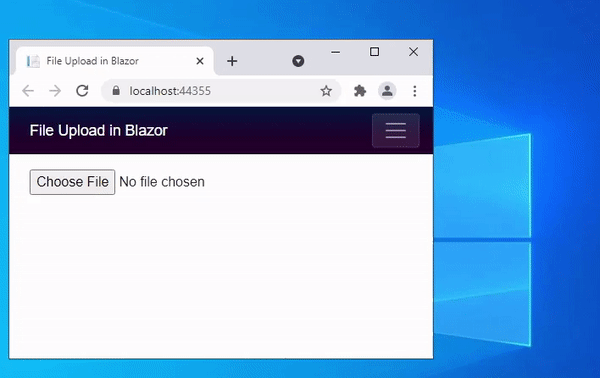 File Upload in Blazor Server ASP.NET Core 5.0