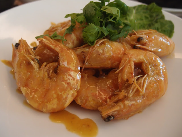 Pan Fried Prawn with Spicy Lemon Milk Cream