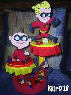 Kids Party Decoration, The Incredibles, centerpieces