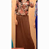 348105 ~ Roses Printed Pleated Jubah Dress (With Belt) (RM65)