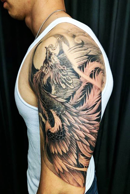 Top 20 Beautiful Phoenix Tattoo Designs รอยสักนกฟินิกซ์