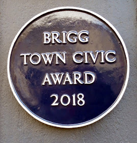 The Brigg Town Civic Award 2018 now on display at the Lord Nelson Hotel in the Market Place