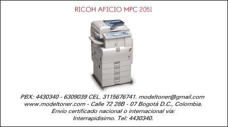 RICOH AFICIO MPC 2051