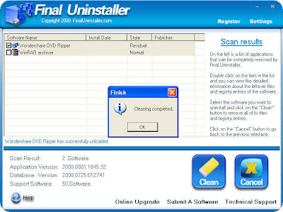 cleaning-completed Final Uninstaller 2.1.3  Desinstale qualquer programa em seu PC! 