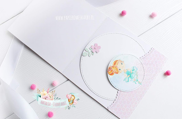 kartka karteczka handmade scrapbooking digi stempel i love digi cardmaking baletnica balerina ballet dancer dance ballerina urodzinowa prezent imieninowa dla dziewczynki