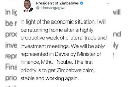 Emmerson Mnangagwa Abandons European Tour as Political Situation Degenerates in Zimbabwe