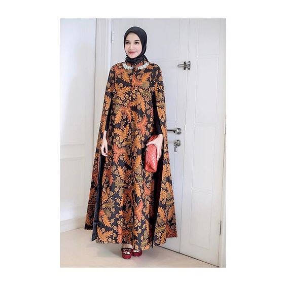 25 Model Baju  Batik  Gamis  2019