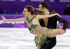 French figure skater Gabriella Papadakis suffered an embarrassing wardrobe malfunction on Monday, revealing a little more than just her Olympic gold medal ambitions in the ice dance competition.