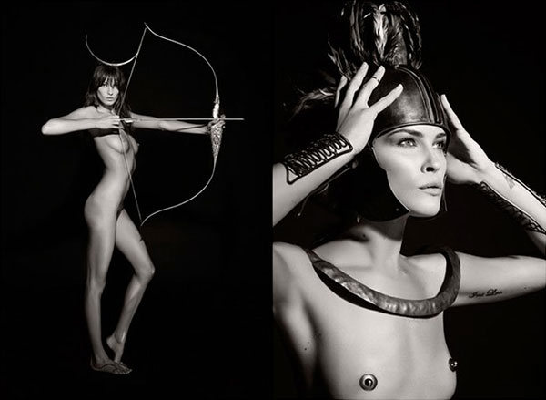 pirelli calendar 2011 by karl lagerfeld with lara stone and scorpio daria