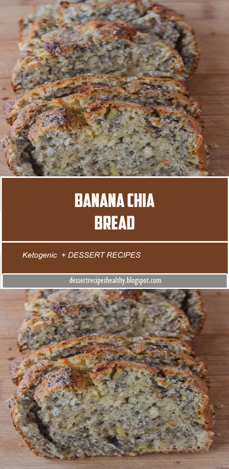 Nut free banana bread that's full of chia seeds, fiber and flavor for a healthy snack! Banana Chia Bread