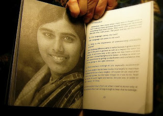 Mother Meera Photo in her Book