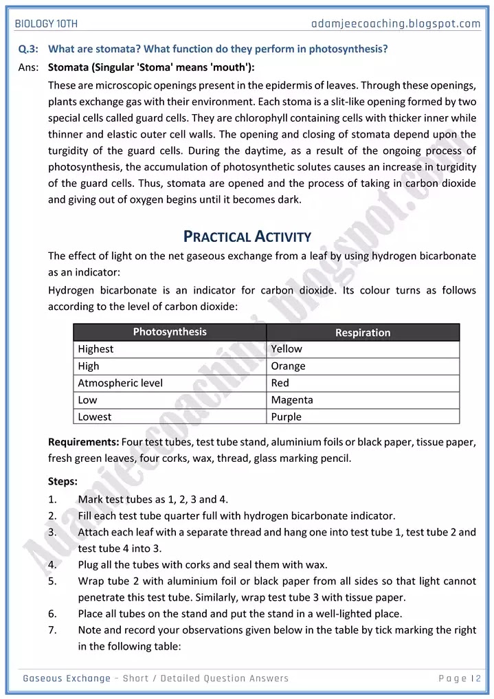 gaseous-exchange-short-and-detailed-answer-questions-biology-10th