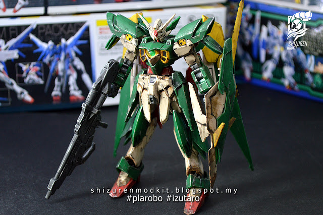 HGBF GUNDAM FENICE RINASCITA weathering by syazrin syauqi