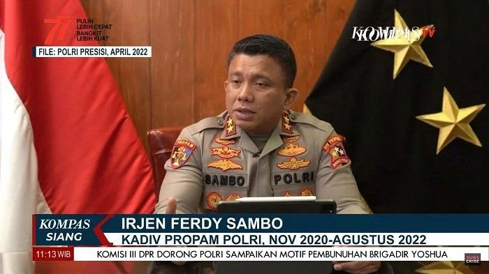 Ferdy Sambo Mengundurkan Diri Dari Polri, Padahal Besok Sidang Etik, Takut Dipecat?