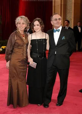 Ellen Page with her father and mother
