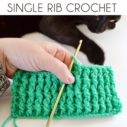 Single Rib Crochet Stitch Tutorial