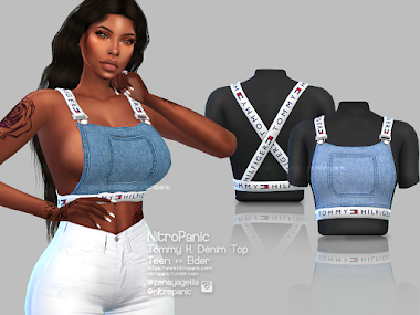 Tommy H. Denim Top