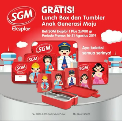 Promo Menarik Dari SGM Eksplor Lunch Box Dan Buku Aktivitas Anak Generasi Maju Periode 16 - 31 Agustus 2019