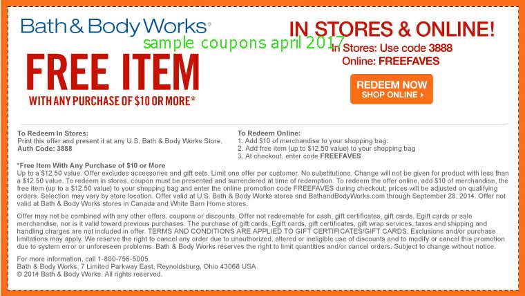 Printable Coupons 2018: Bath And Body Works Coupons