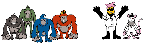 Gorilla Jungle War Planet Characters