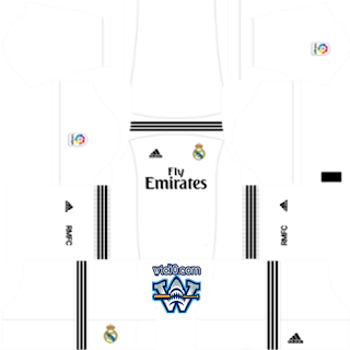 Real madrid 2019 dls kit dream league soccer forma 