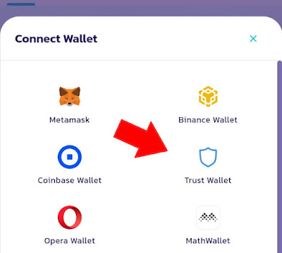 Trustwallet, Cara mudah koneksikan wallet