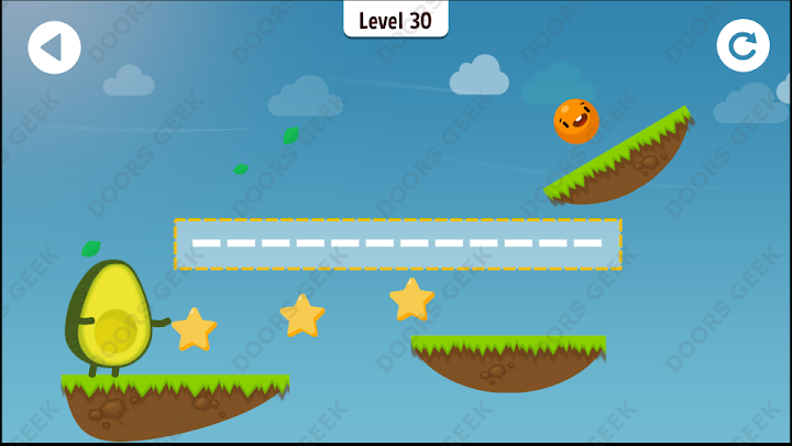 Where's My Avocado? Level 30 Solution, Cheats, Walkthrough, 3 Stars for Android, iPhone, iPad and iPod