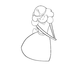 #12 Princess Bubblegum Coloring Page