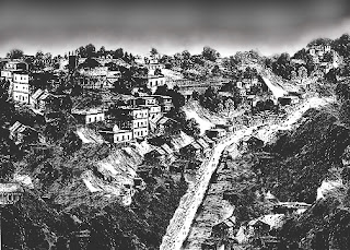 Illustration of Himalayan foothills