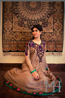 beautifully embroidered long shirt with choridar