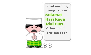 membuat widget selamat hari raya idul fitri di blog