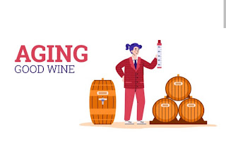 An illustration chart for wine aging