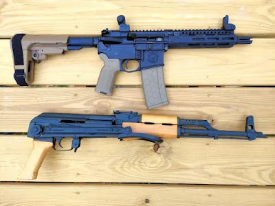 AR Pistol and AK-63D Underfolder