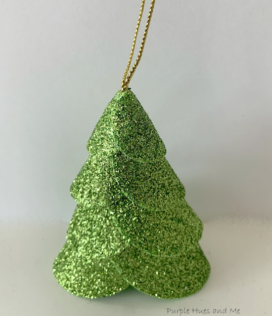 Purple Hues and Me: Glitter Foam Christmas Tree Ornament