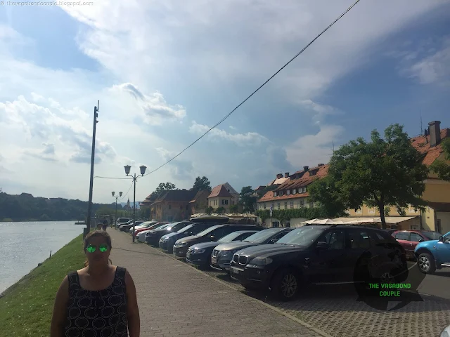Drava river at Lent in Old Town Maribor, Maribor, Slovenia