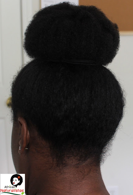 african naturalistas, natural hairstyle, high bun, natural hair, team natural, natural hair high bun, protective styles, long natural hair