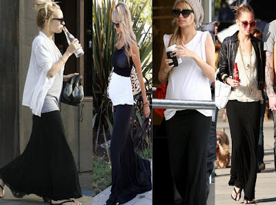 Celebrity Maternity Wear on The Black Maxi Skirt Isn T Just For Maternity Wear As She Wears A Long