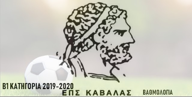 Β1 Ε.Π.Σ. ΚΑΒΑΛΑΣ 2019- 2020: ΒΑΘΜΟΛΟΓΙΑ